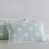 Platinum Collection Sage Tahiti Cotton Gauze Jacquard Quilt Cover Set