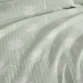 Platinum Collection Sage Tahiti Cotton Gauze Jacquard Quilt Cover Set