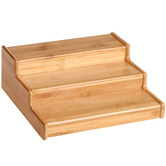 Lifestyle Traders Gourmet Kitchen 3 Tier Expandable Bamboo Spice Rack