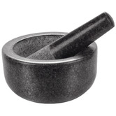 Lifestyle Traders Black Granite Mortar &amp; Pestle