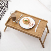 Gourmet Kitchen Foldable Bamboo Bed Tray