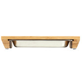 Lifestyle Traders Gourmet Kitchen Bamboo Cutting Board with Tray