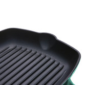 Lifestyle Traders Square 22cm Cast Iron Grill Pan