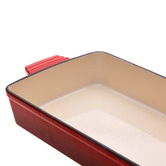 Lifestyle Traders Black Cherry Red 30cm Cast Iron Baking Dish
