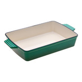 Lifestyle Traders Eden Green 30cm Cast Iron Baking Dish