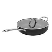 Lifestyle Traders Meteore 25cm Non-Stick Deep Fry Pan with Glass Lid