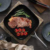 Gourmet Kitchen Meteore 26cm Non-Stick Grill Pan