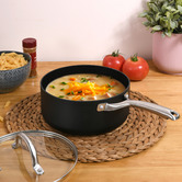 Gourmet Kitchen Meteore Non-Stick Saucepan with Glass Lid