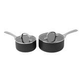 Lifestyle Traders 2 Piece Meteore Aluminium Saucepan Set