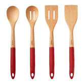 Lifestyle Traders 4 Piece Beech Wood Kitchen Utensil Set