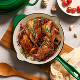 Lifestyle Traders 2 Piece Cast Iron Fry Pan &amp; Grill Pan Set