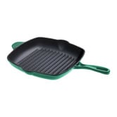 Lifestyle Traders 2 Piece Cast Iron Fry Pan &amp; Grill Pan Set