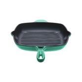 Lifestyle Traders 2 Piece Cast Iron Fry Pan &amp; Grill Pan Set