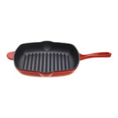 Lifestyle Traders 2 Piece Cast Iron Fry Pan &amp; Grill Pan Set