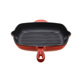 Lifestyle Traders 2 Piece Cast Iron Fry Pan &amp; Grill Pan Set