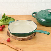 Lifestyle Traders Eden Green 26cm Cast Iron Fry Pan