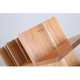 Lifestyle Traders 8 Bottle Acacia Wood Wine Rack