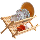 Lifestyle Traders Sherwood Folding Bamboo Dish Rack