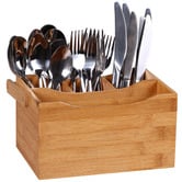 Lifestyle Traders Sherwood Bamboo Cutlery Caddy