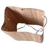 Lifestyle Traders 2 Section Bamboo Foldable Laundry Hamper
