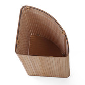 Lifestyle Traders Bamboo Foldable Corner Laundry Hamper