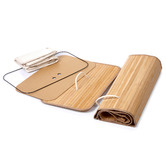 Lifestyle Traders 2 Section Bamboo Foldable Laundry Hamper