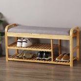 Lifestyle Traders Sherwood Cushioned Shoe Storage Bench