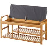 Lifestyle Traders Sherwood Cushioned Shoe Storage Bench