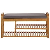 Lifestyle Traders Sherwood Cushioned Shoe Storage Bench