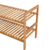 Lifestyle Traders 2 Tier Gabbie Bamboo Shoe Rack