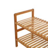 Lifestyle Traders 2 Tier Gabbie Bamboo Shoe Rack
