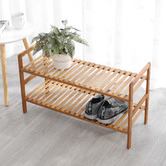 Lifestyle Traders 2 Tier Gabbie Bamboo Shoe Rack
