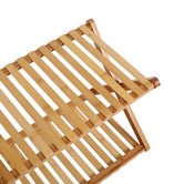Lifestyle Traders Harold 2 Tier Bamboo Portable Shoe Rack