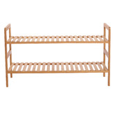 Lifestyle Traders 2 Tier Gabbie Bamboo Shoe Rack