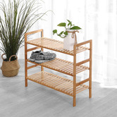 Lifestyle Traders 3 Tier Gabbie Bamboo Shoe Rack