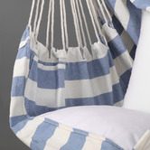 Sherwood Housewares Blue &amp; White Stripe Rigby Chair Hammock