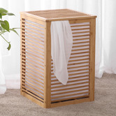 Lifestyle Traders Foldable Bamboo Laundry Hamper