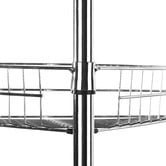 Lifestyle Traders Adjustable 4 Tier Metal Corner Shower Rack