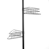 Lifestyle Traders Adjustable 4 Tier Metal Corner Shower Rack