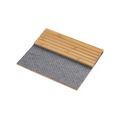 Sherwood Housewares Flexible Bamboo Sofa Armrest Tray with Non-Slip Base