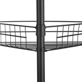 Lifestyle Traders Adjustable 4 Tier Metal Corner Shower Rack