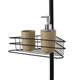 Lifestyle Traders Adjustable 4 Tier Metal Corner Shower Rack
