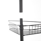 Lifestyle Traders Adjustable 4 Tier Metal Corner Shower Rack