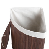 Lifestyle Traders Bamboo Folding Corner Laundry Hamper