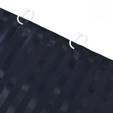 Sherwood Housewares Blue Oxford Stripes Single Panel Shower Curtain