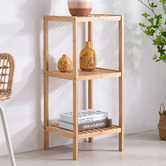 Lifestyle Traders Vivonne 3 Tier Bamboo Shelving Unit