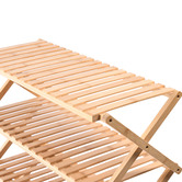 Lifestyle Traders Vivonne 6 Tier Foldable Bamboo Shoe Rack