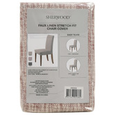 Lifestyle Traders Stretch Faux Linen Dining Chair Cover Only