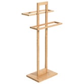 Lifestyle Traders Seth Bamboo Bathroom Towel Rack