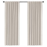 Lifestyle Traders Lynden Faux Linen Blockout Concealed Tab Top Curtains
